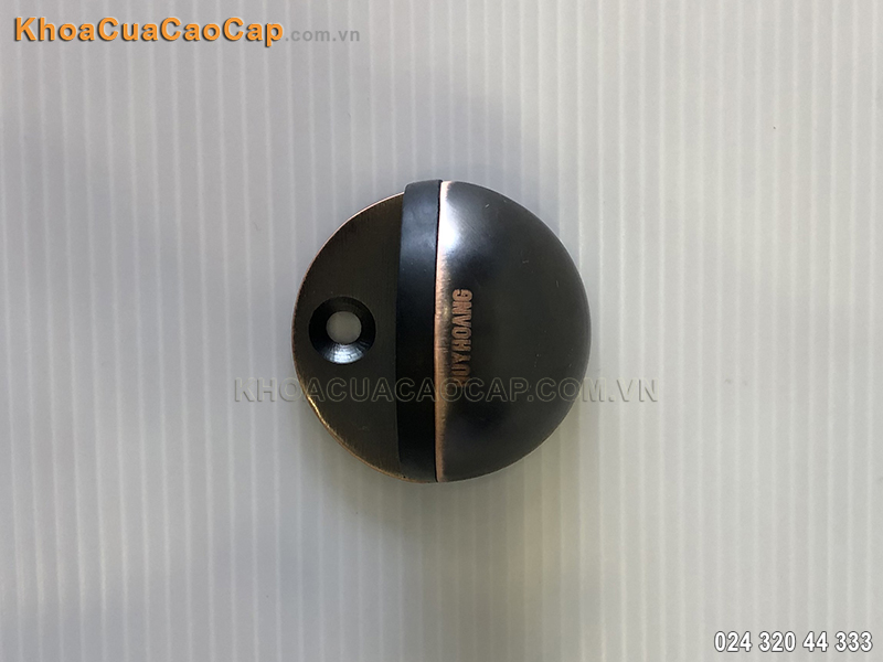 Chặn cửa b&aacute;n nguyệt mạ đồng đen Huy Ho&agrave;ng - 1