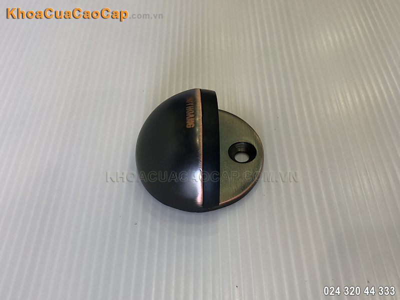 Chặn cửa b&aacute;n nguyệt mạ đồng đen Huy Ho&agrave;ng - 2