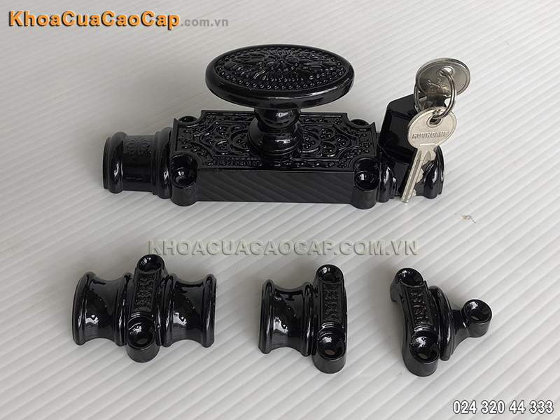 Chốt clemon có khóa Huy Hoàng EX06 sơn tím