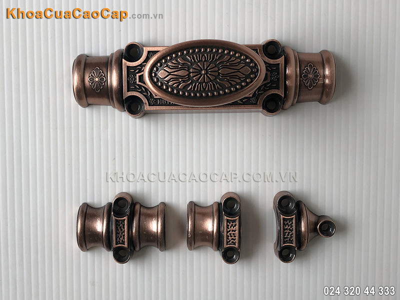 Clemon cửa đi m&agrave;u đồng giả cổ EX02 - 1