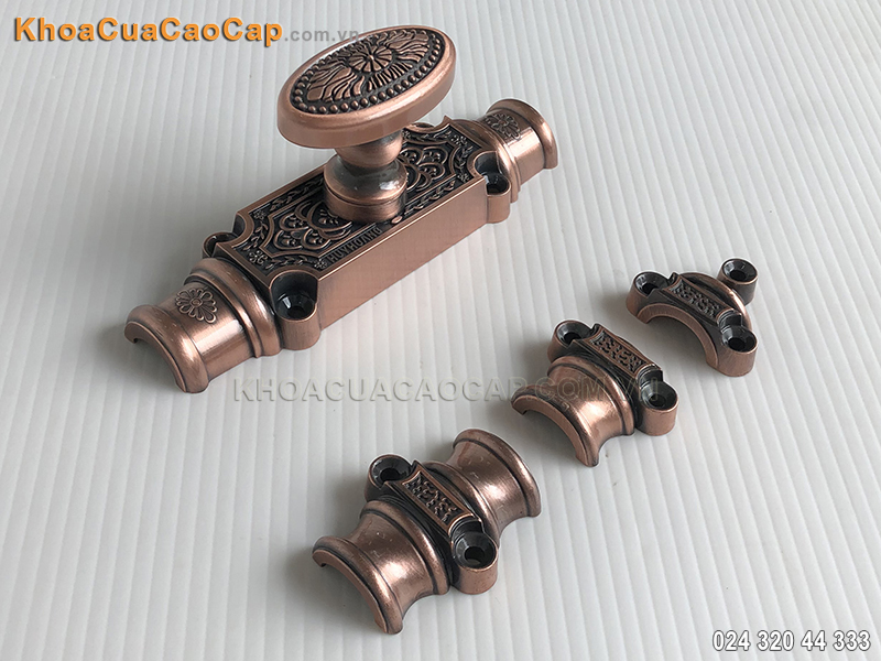 Clemon cửa đi m&agrave;u đồng giả cổ EX02 - 6