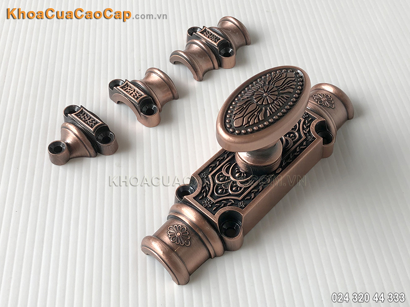 Chốt cremone cửa đi EX02 mạ đồng