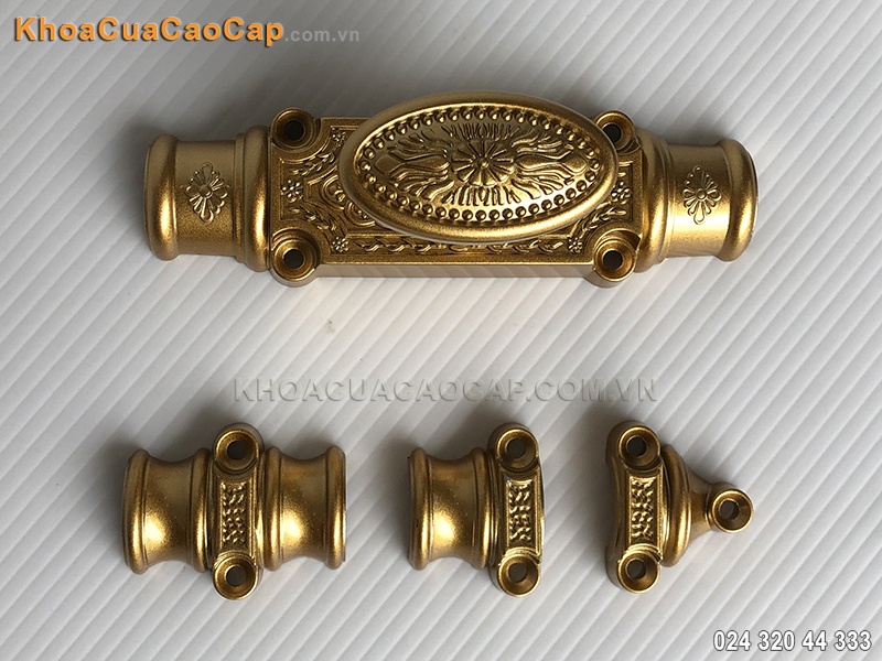 Clemon cửa đi m&agrave;u đồng giả cổ EX02 - 1