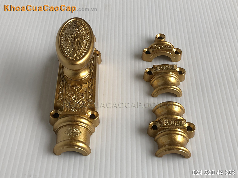 Clemon cửa đi m&agrave;u đồng giả cổ EX02 - 4