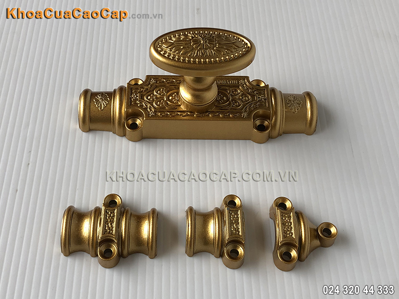 Clemon cửa đi m&agrave;u đồng giả cổ EX02 - 3