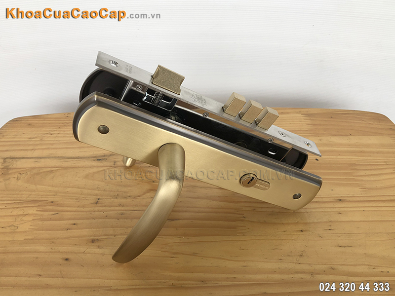 Kh&oacute;a cửa ch&iacute;nh Huy Ho&agrave;ng HCX8566 - ảnh 4