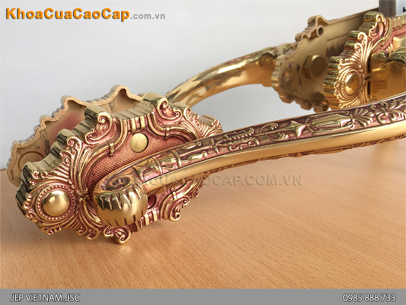 Kh&oacute;a cửa đại sảnh bằng đồng HC8526DS ảnh 4