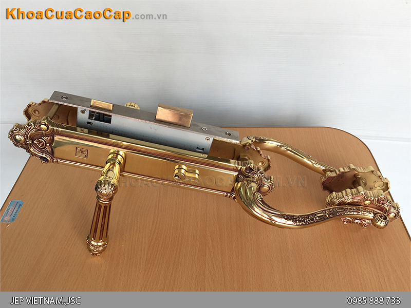 Kh&oacute;a cửa đại sảnh bằng đồng HC8526DS ảnh 5