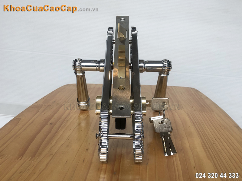 Kh&oacute;a cửa gỗ Huy Ho&agrave;ng EX-8526-PCD - ảnh 3