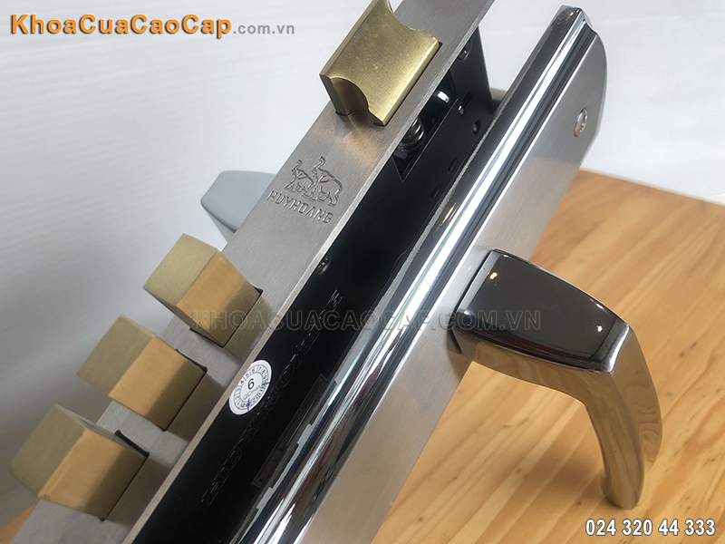 Kh&oacute;a tay gạt cửa ch&iacute;nh bằng inox SS8568 - ảnh 5