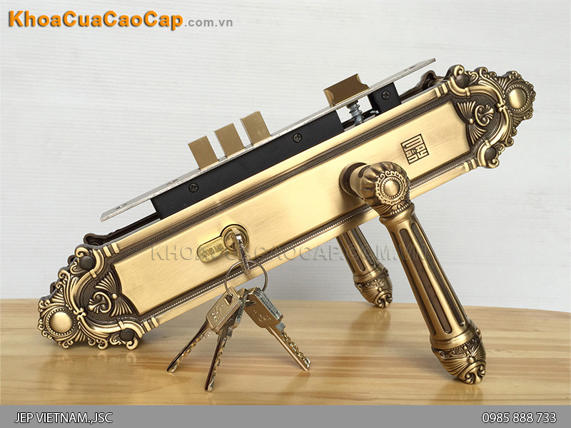 Khóa cửa đại sảnh màu đồng rêu HCR-8526 Đại