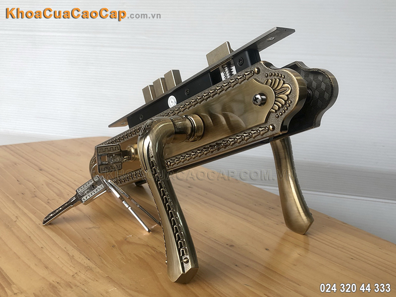 Kh&oacute;a Huy Ho&agrave;ng cửa gỗ EX-8561 - ảnh 1