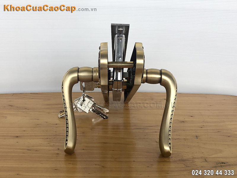 Kh&oacute;a tay bẻ cửa đi Huy Ho&agrave;ng HCX8561 - 4