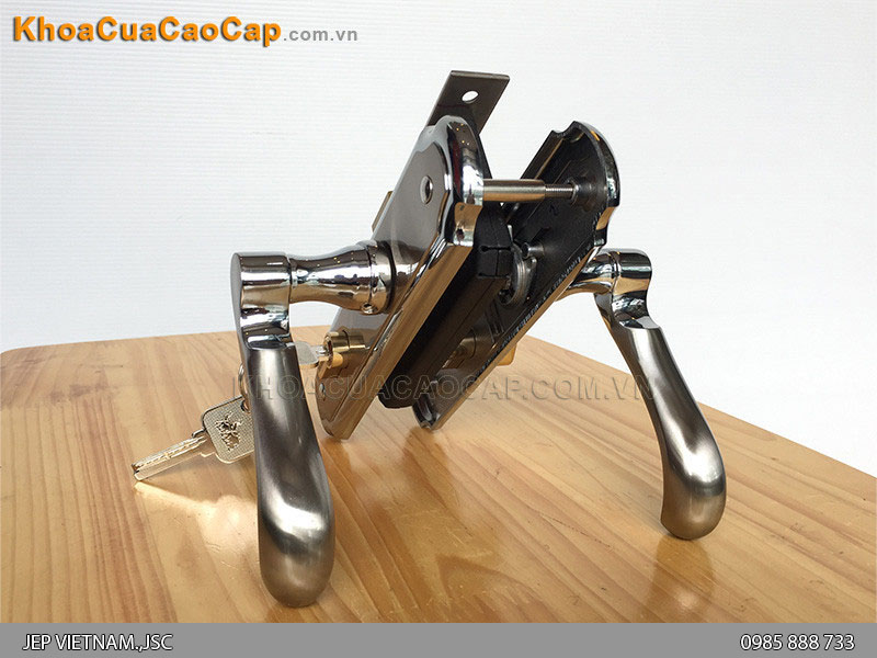 Kh&oacute;a tay bẻ cửa gỗ th&ocirc;ng ph&ograve;ng EX 5835 ảnh 4