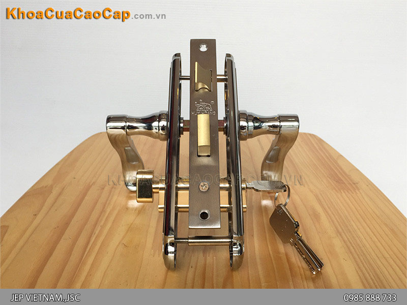 Kh&oacute;a tay bẻ cửa gỗ th&ocirc;ng ph&ograve;ng EX 5835 ảnh 5