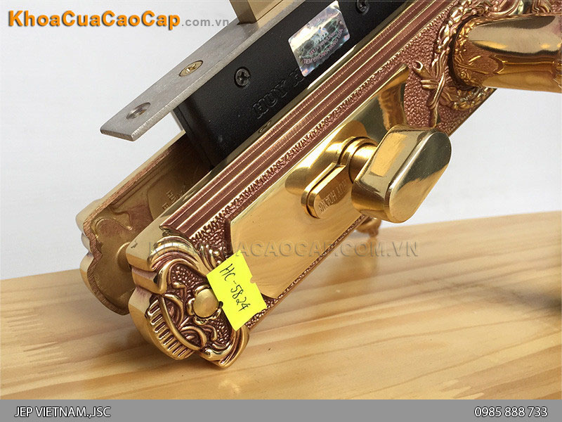 Kh&oacute;a tay gạt cửa gỗ th&ocirc;ng ph&ograve;ng HC 5824 - ảnh 2