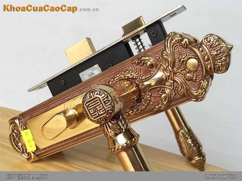Kh&oacute;a tay gạt cửa gỗ th&ocirc;ng ph&ograve;ng HC 5824 - ảnh 4