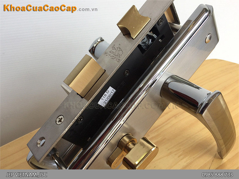 Kh&oacute;a tay gạt cửa th&ocirc;ng ph&ograve;ng EX 5818 - ảnh 5