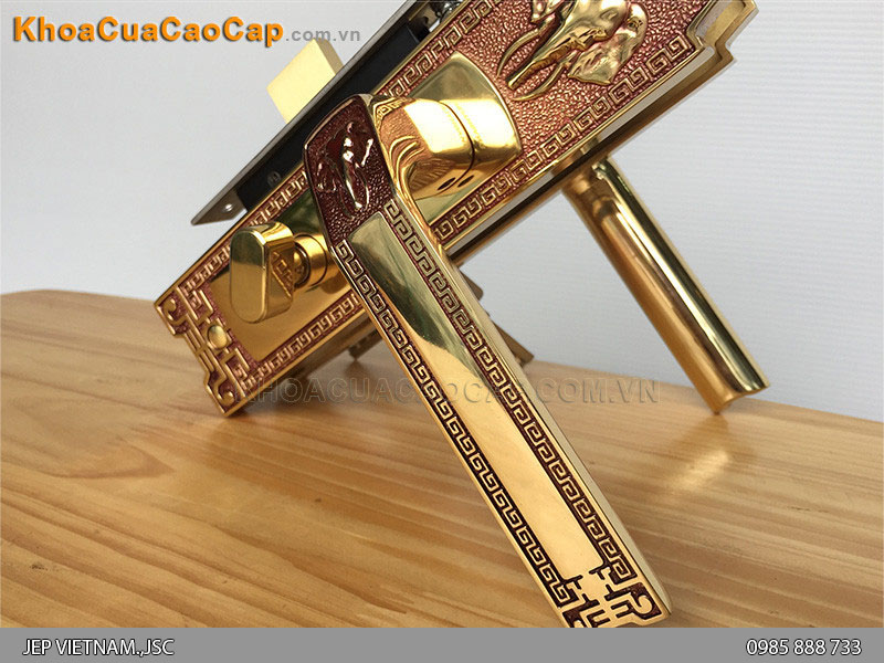 Kh&oacute;a tay gạt cửa th&ocirc;ng ph&ograve;ng HC5828 - ảnh 4