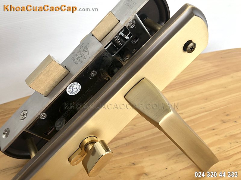 Kh&oacute;a tay gạt cửa th&ocirc;ng ph&ograve;ng HCX5868 - ảnh 5